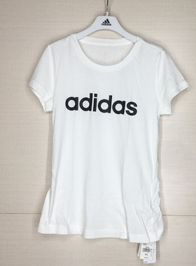 adidas 阿迪达斯 男女大童夏季新款圆领透气运动休闲T恤 DV0357