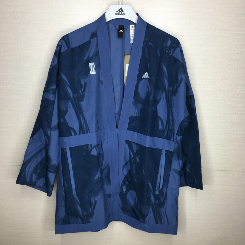 阿迪达斯运动服休闲梭织夹克外套