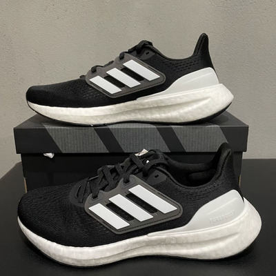 Adidas阿迪达斯PUREBOOST23黑白休闲低帮耐磨跑步鞋IF4839
