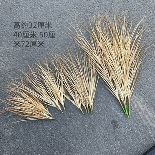 枯草单支仿真狗尾草堆草丛造景杂草狼尾草绿植假草摆件草团