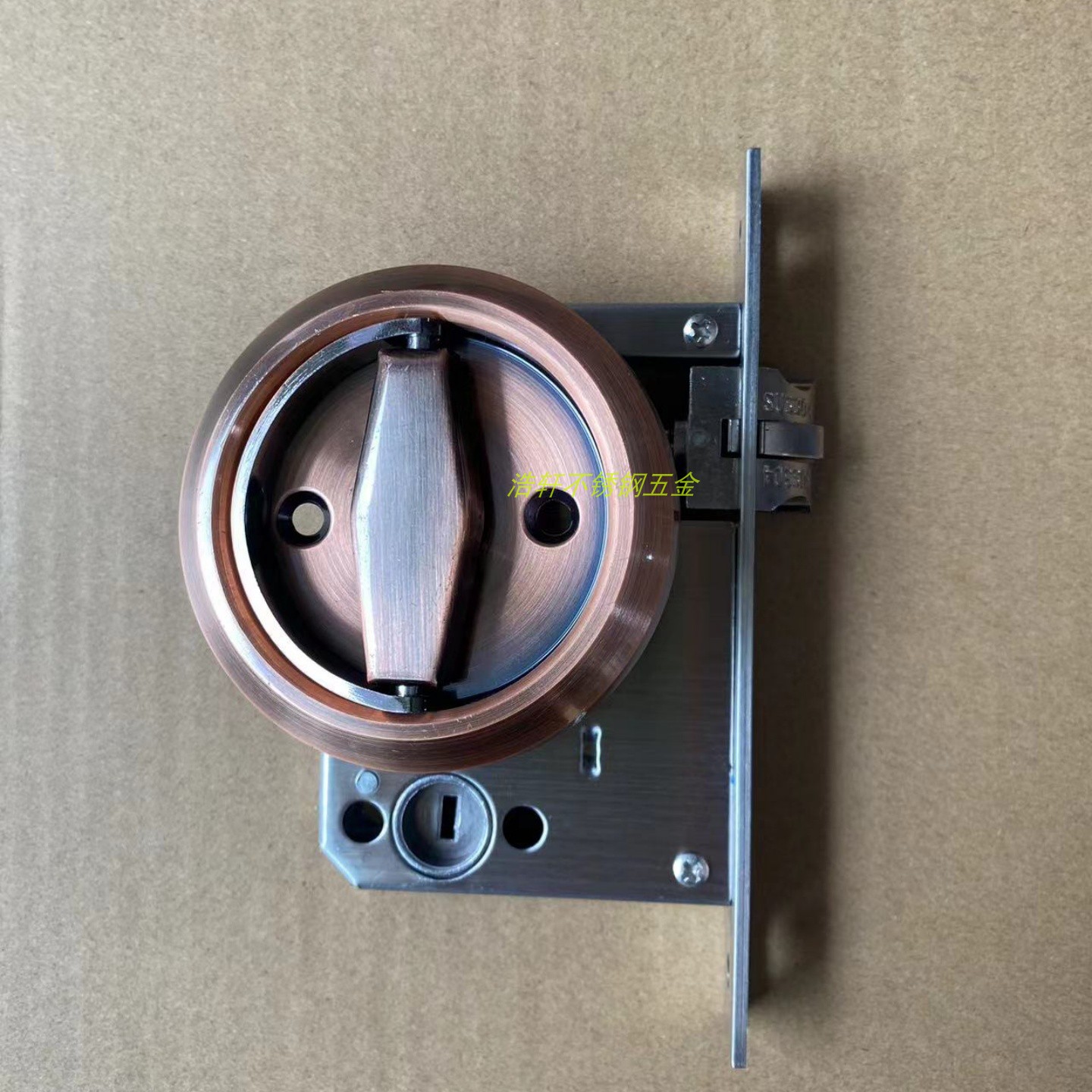 不锈钢韩式门中门机械门锁