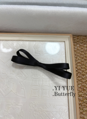 赵露思同款黑色缎带蝴蝶结发夹女边夹侧边芭蕾少女发卡子对夹头饰