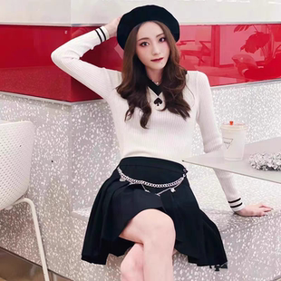 女m_6W4RJ3850000 套头V领针织衫 专柜正品 江疏影2022冬爱丽丝长袖