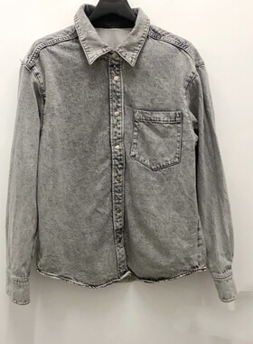 江疏影同款 2021春季新款天使牛仔衬衫女钉珠翅膀6N1XJ5120000