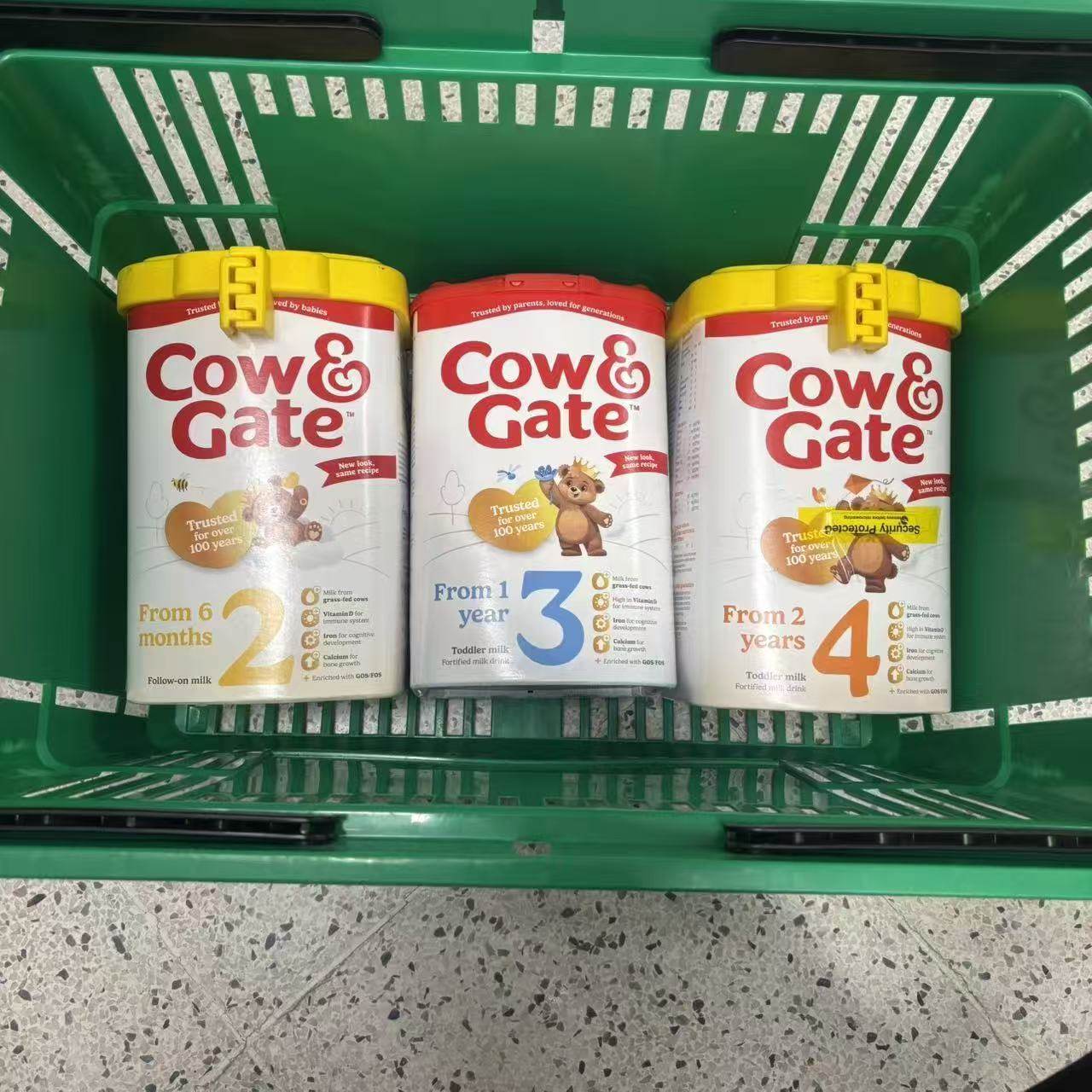 直邮 宝宝婴幼儿配方奶粉 英国奶粉牛栏1段2段3段4段   cow gate