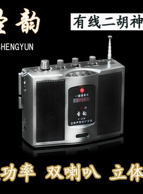 圣韵v306二胡扩音器插卡蓝牙伴奏便携户外娱乐音响教学导游乐器用