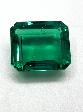 哥伦比亚再生祖母绿 培育祖母绿 长方倒角 16X14MM 14CT 大颗粒