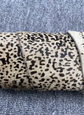 E774进口头层黑白色小豹纹点手感微软厚度1.4mm