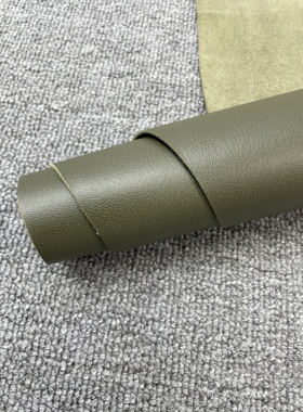k441进口头层墨绿色法羊纹牛皮厚度1.1mm手感微软10.5平方英尺*7