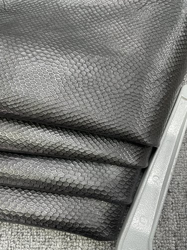 H590厚度0.9mm进口羊皮黑色蛇纹羊皮手感微软