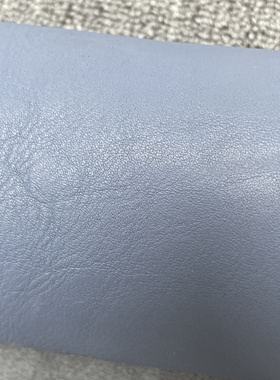E178进口头层蓝色平纹牛皮手感微挺厚度1.4mm