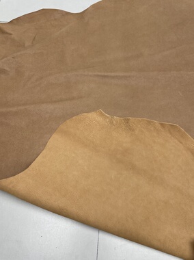 E689进口头层植鞣油蜡羊皮 手感微软 厚度1.2mm