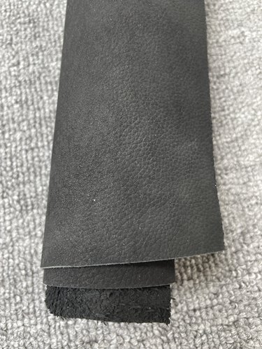 K529厚度1.4mm黑色磨砂荔枝纹牛皮手感微软
