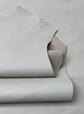 H507厚度1.0mm进口头层 米灰色羊皮 手感微软 4张共23平方英尺