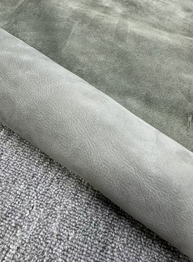 A452进口头层1.5mm灰色磨砂皮手感Q软27平方英尺*6=158元包邮