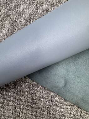 E156进口头层蓝色平纹牛皮 手感中挺 厚度1.4mm