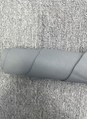 H380厚度1.2mm进口牛皮大象灰色荔枝纹手感微软