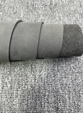 H459厚度1.5mm进口牛皮深灰色磨砂平纹手感微软