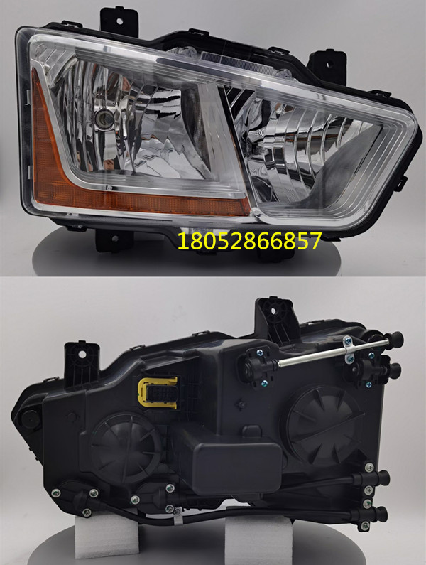 适用解放重卡J6L大灯总成绿通J6L精英版防雾灯新款PC大灯罩前雾灯