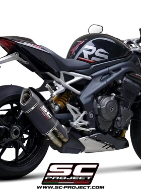 意大利SC 适用凯旋Triple1200RS改装 SC1-R GT 碳纤维排气管尾段