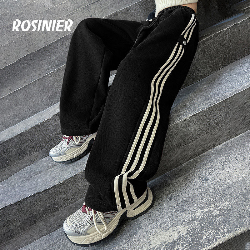 韩国ROSINIER女童裤子春秋2026新款中大童春季运动裤儿童春装卫裤