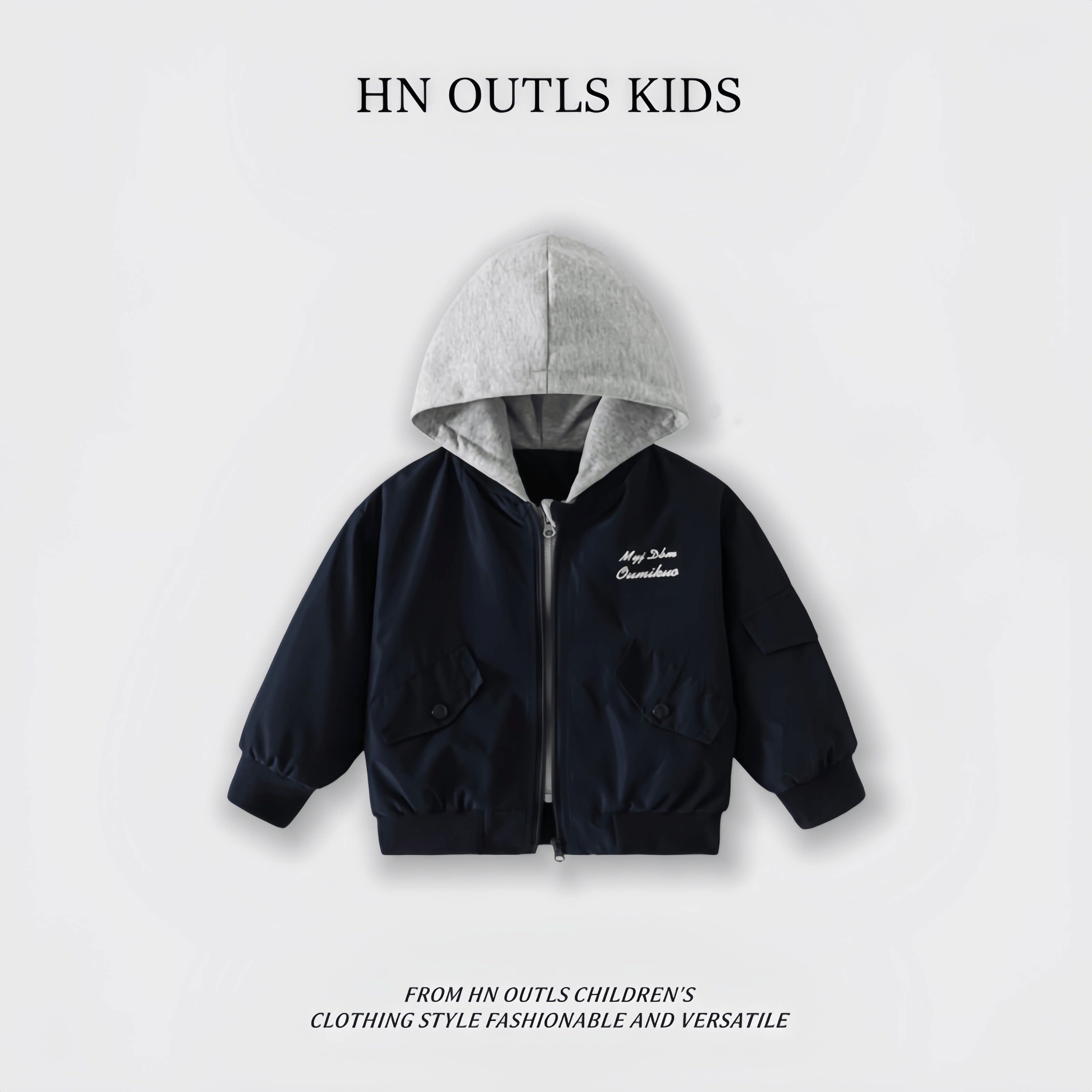 HNOUTLS儿童棒球服外套