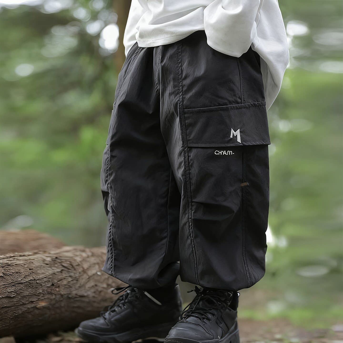 法国Uamtor男童裤子工装裤春秋款2026春装新款儿童男孩休闲裤长裤