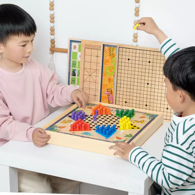 多功能合一棋盘飞行棋跳棋五子棋
