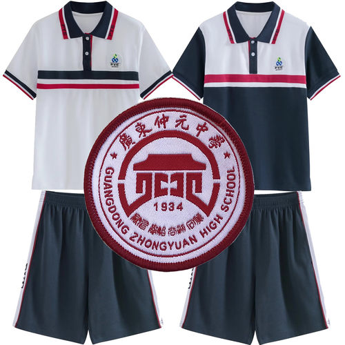 广东仲元中学校服短袖新款短裤广州番禺高中校服短袖夏装外套冬装