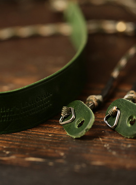 真牛皮手工微单相机骑行斜挎背带挂带挂绳快拆扣复古运动骑行调节