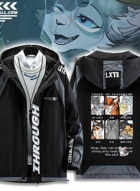 猫武士 Warriors Cats周边火星日神灰条鬃霜根泉休闲外套夹克男女