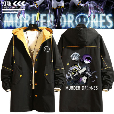 无机杀手Murder Drones动漫周边中长款风衣外套休闲宽松上衣服