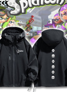 Splatoon斯普拉遁喷射战士3周边休闲冲锋衣三合一外套夹克男女