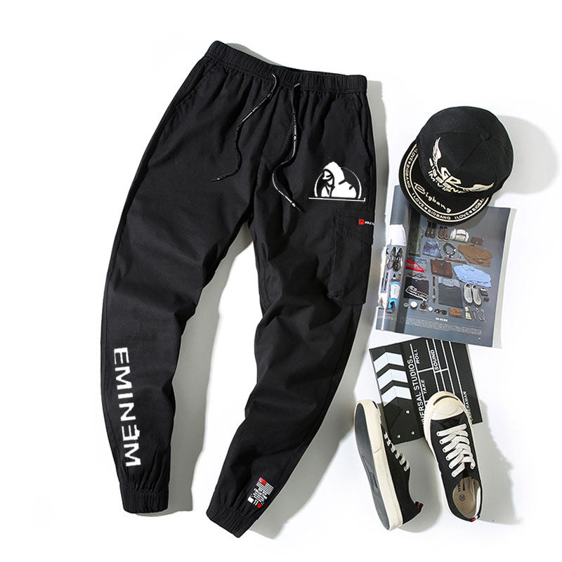 痞子阿姆 eminem 埃米納姆周邊褲春秋款休閑褲子小腳衛褲百搭潮流在類目 男裝, 休閒褲中 - 來自Buy2taobao.com提供專業的淘寶代購服務