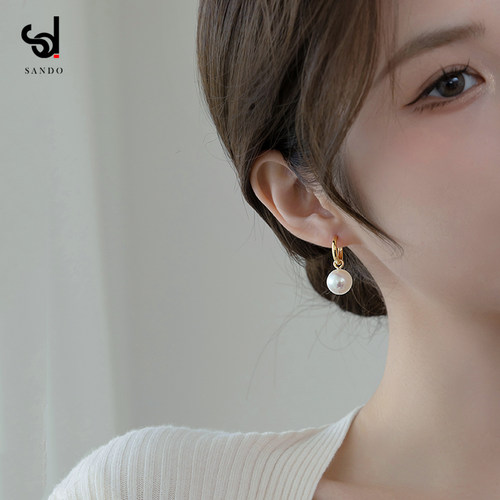 刘亦菲同款珍珠耳饰简单大气