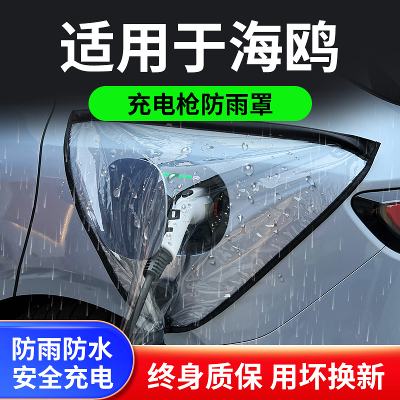 适用于比亚迪海鸥新能源电动汽车充电枪器桩口防雨罩遮雨户外防水