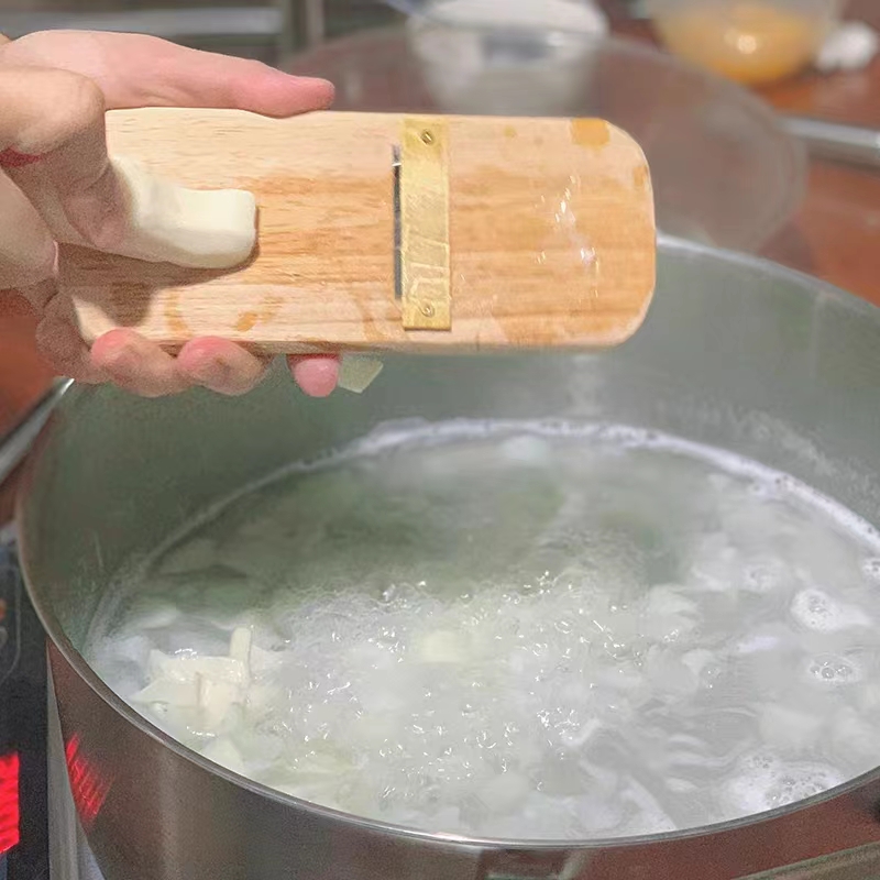 姜薯刨片刀会卷 潮汕姜薯刨木板刨刀不锈钢铜姜茨神器山药淮山