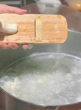 姜薯刨片刀会卷 潮汕姜薯刨木板刨刀不锈钢铜姜茨神器山药淮山
