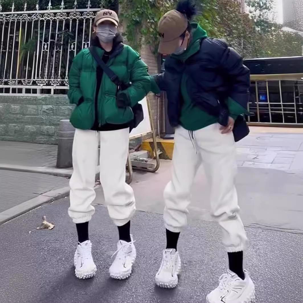 欧洲站绿色羽绒服外套女深冬季时尚洋气加厚保暖短款面包服