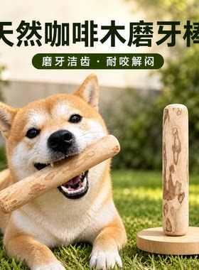 天然咖啡木狗狗磨牙棒洁齿耐咬解闷宠物零食磨牙洁齿防拆家狗玩具