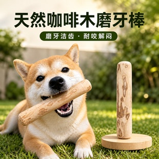 天然咖啡木狗狗磨牙棒洁齿耐咬解闷宠物零食磨牙洁齿防拆家狗玩具