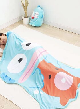 卡通可爱小兔玉耳狗人鱼夏季毛毯子空调学生少女被盖毯午睡