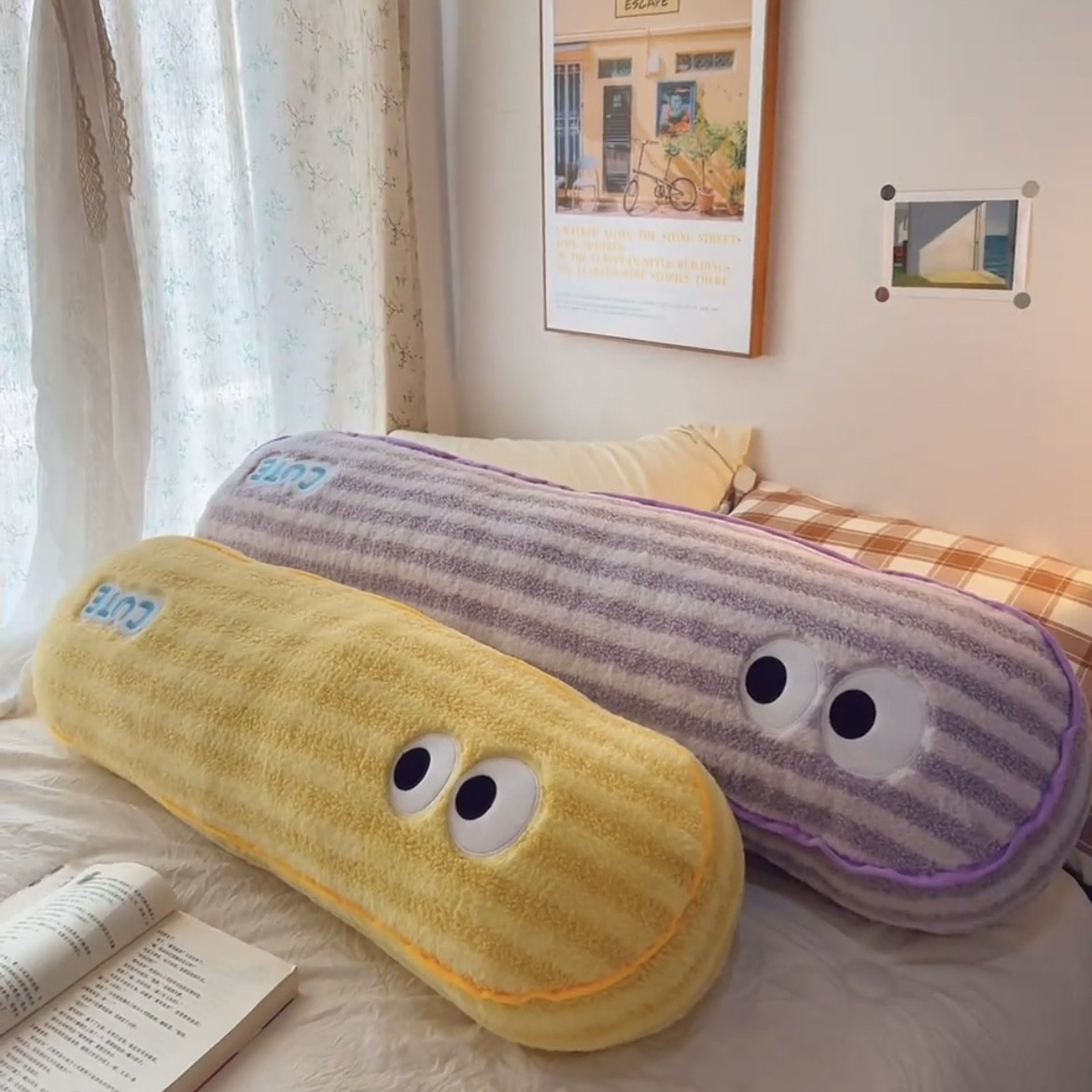 多巴胺长条枕头卧室抱枕男女生睡觉床上夹腿侧睡床头靠垫大靠枕,居家布艺,靠垫/抱枕,淘宝优惠券,粉丝福利购,淘宝优惠卷