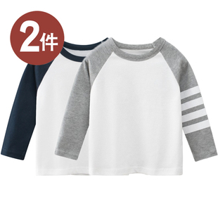 日单优男童纯棉长袖T恤春秋童装儿童宝宝打底衫上衣秋衣小童a类t