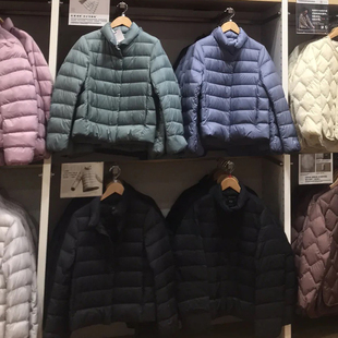 优款女装立领轻薄羽绒服女士冬季2025新款白鸭绒内胆妈妈大码外套