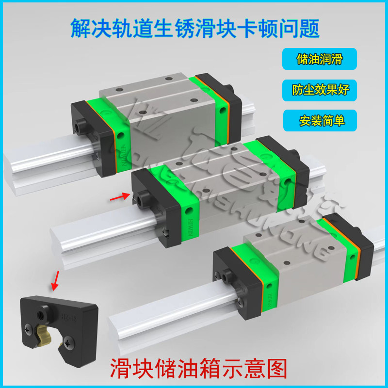 滑块自润滑油箱防尘储油盒图片