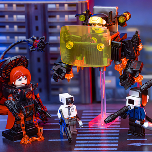 泰坦监控人VS马桶人超级电视人音响人玩具人仔玩偶适用于乐高积木
