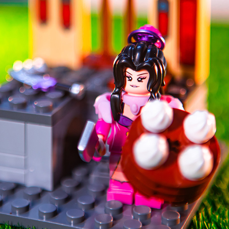 迪库水浒传中国积木英雄人仔孙二娘鲁智深场景适用于乐高玩具模型