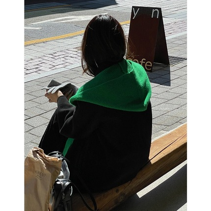 条纹针织小披肩夏季护颈搭肩
