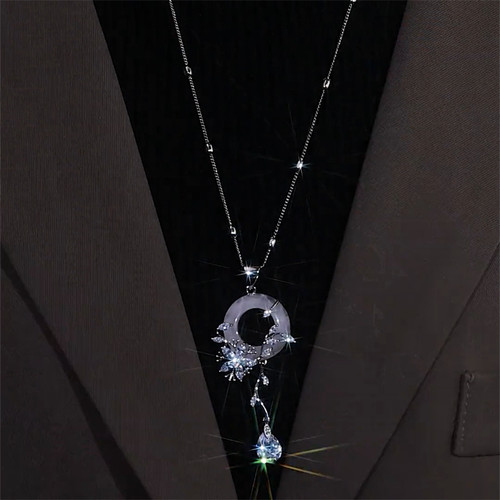 一帘幽梦流苏长款复古毛衣链女